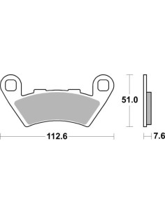 Plaquettes de frein TECNIUM Performance métal fritté - MF444