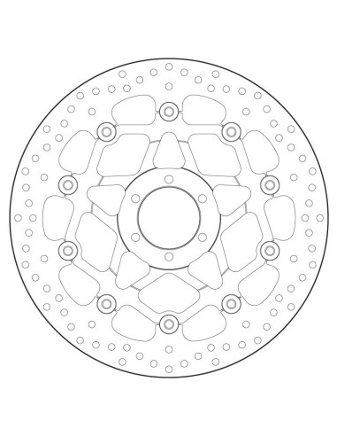 Disque de frein BREMBO Série Oro Flottant - 78B408B8