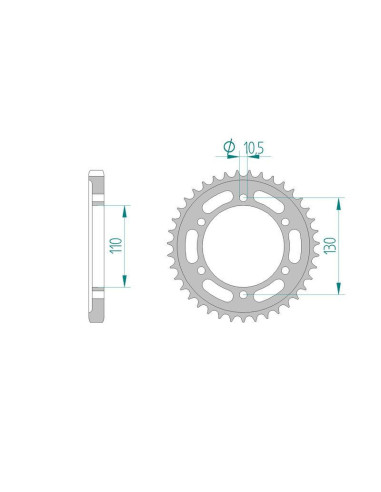 Kit chaine DID  ACIER KAWASAKI GPX 600 R   C1-10 1988 à 1997