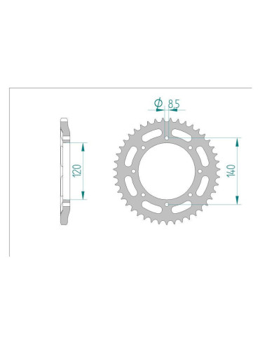 Kit chaine DID  ACIER KAWASAKI KLR 600   A1-3,B1-9 1984 à 1995