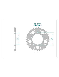 AFAM COURONNE ALU au pas de 525