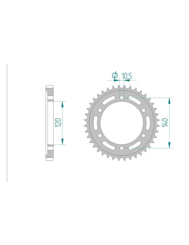 Kit chaine DID  ACIER KAWASAKI VN 800   A3,A4,A5 1997 à 1999