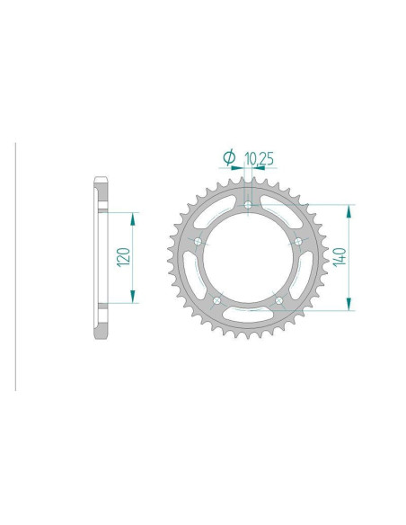 Kit chaine DID  ACIER KAWASAKI KLV 1000 2005 à 2006