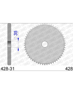 Couronne / Frette en Aluminium 428 2