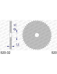 Couronne / Frette en Aluminium 520 2