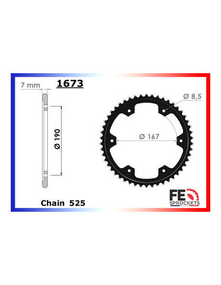 900.TIGER, GT/GT PRO '20 16X50 RK525RO  900.TIGER RALLY/ RALLY PRO '2