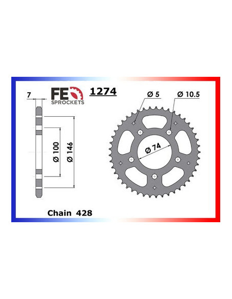 125.DAYSTAR FI '13/14 14X45 RK428MXZ µ