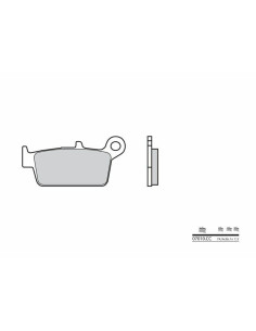 Plaquettes de frein BREMBO Scooter carbone céramique - 07010