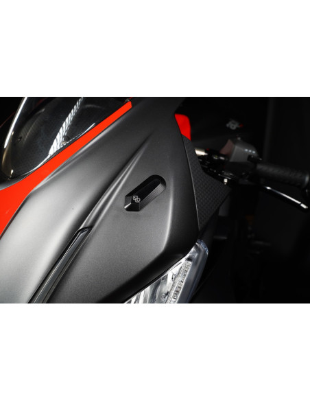 Kit caches orifices GILLES Race noir