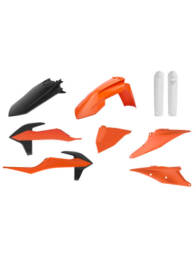 Kit plastique POLISPORT couleur origine - KTM EXC/EXC-F