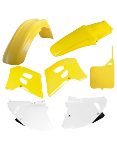 Kit plastiques POLISPORT couleur origine - Suzuki RM 125 (93-95)