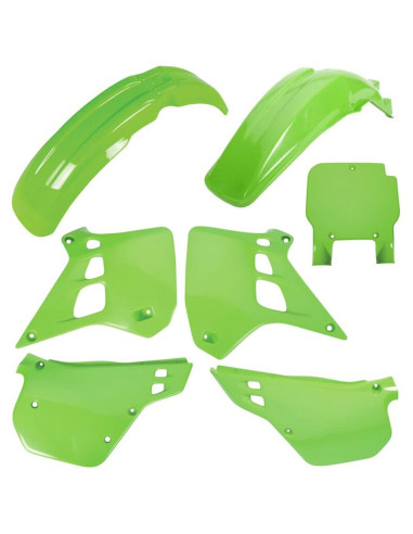 Kit plastiques POLISPORT couleur origine - Kawasaki KX 125 (90-91)