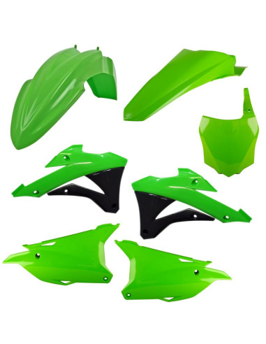 Kit plastiques POLISPORT couleur origine - Kawasaki KX 85 (92)