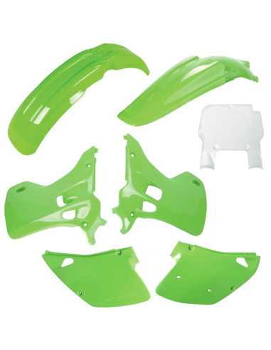 Kit plastiques POLISPORT couleur origine - Kawasaki KX 125/250