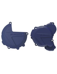 Protections de carters d'embrayage et d'allumage POLISPORT bleu