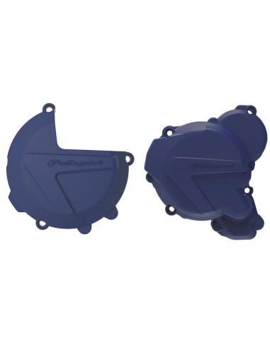 Protections de carters d'embrayage et d'allumage POLISPORT bleu