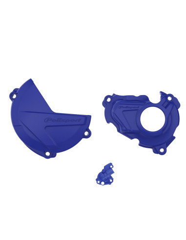 Protections de carters d'embrayage et d'allumage POLISPORT bleu - Yamaha YZ250F