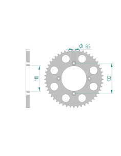 AFAM COURONNE ALU au pas de 428 Antiboue