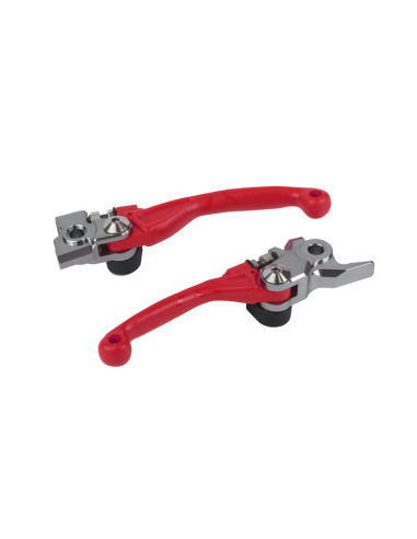 Jeu de leviers POLISPORT Pivor Incassable Rouge - Honda CR125R / 250R