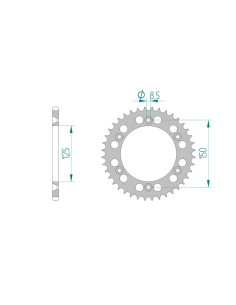 AFAM COURONNE ALU au pas de 520 Antiboue