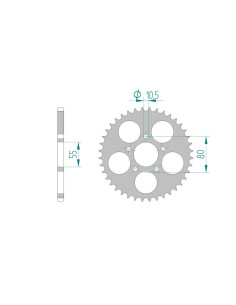 AFAM COURONNE ALU au pas de 520