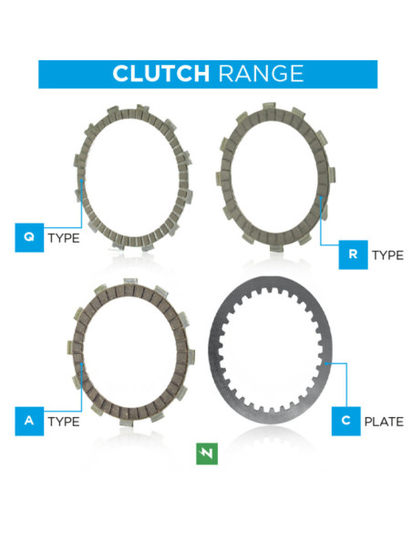 Jeu de disques d'embrayage NEWFREN F317A