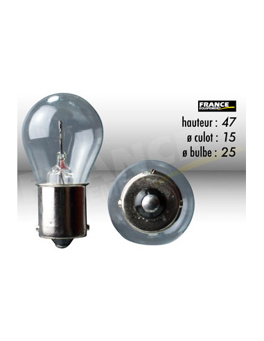 AMPOULE STOP ET CLIGNOTANT BA15S 6V21W