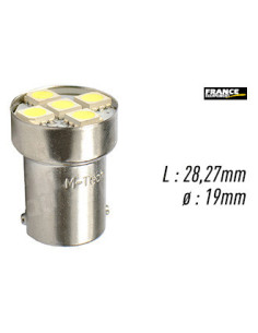 AMPOULE BLANCHE TYPE BA15S 12V1.2W