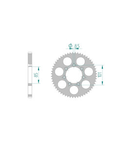 AFAM COURONNE ALU au pas de 428