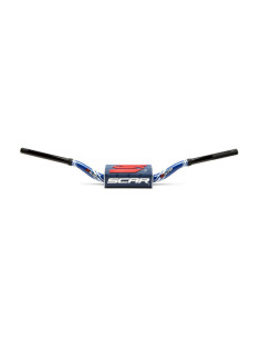 Guidon SCAR O² 28.6mm RC Mini 65/85 High - Graphic Colour bleu