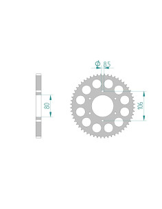 AFAM COURONNE ALU au pas de 428