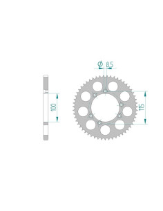 AFAM COURONNE ALU au pas de 428