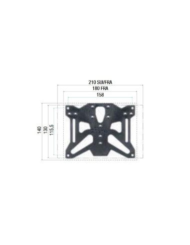 Kit support de plaque réglable LIGHTECH France/Suisse