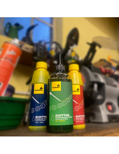 Lubrifiant vert biodégradable SCOTTOILER pour graisseur de chaîne électronique - 125 ml