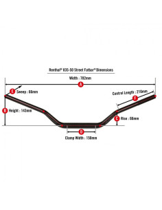 Guidon RENTHAL Street Fatbar 835 2