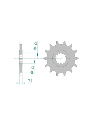 Kit chaine DID  ACIER KAWASAKI KFX-R 450 2007 à 2014