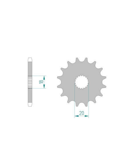 Kit chaine DID  ACIER KREIDLER ENDURO 125 DD 2008 à 2011