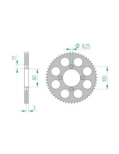 AFAM COURONNE ALU au pas de 428 BETA 125REV