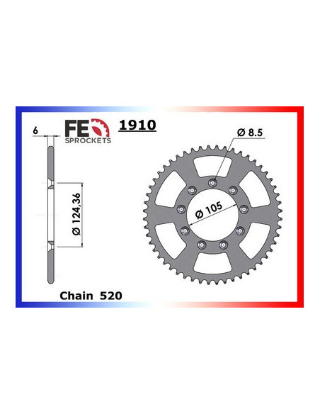 TM.300 MX FI ES (2T) '21/22 13X51 RK520MXU