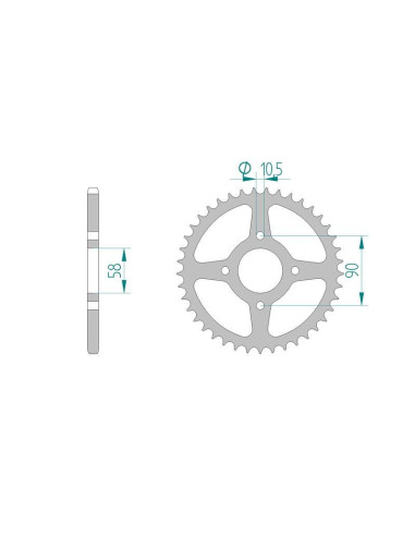 Kit chaine DID  ACIER KTM DUKE 200...