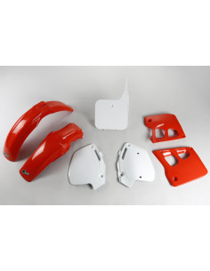 Kit plastique complet OEM 90 UFO - Rouge/Blanc 2