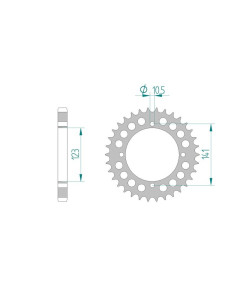 AFAM COURONNE ALU au pas de 630