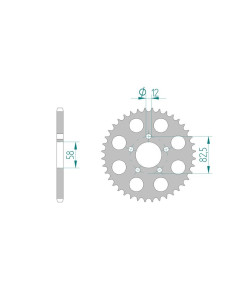 AFAM COURONNE ALU au pas de 520