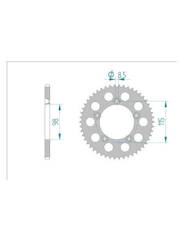 Kit chaine DID  ALU KTM SX 65 2001 à...