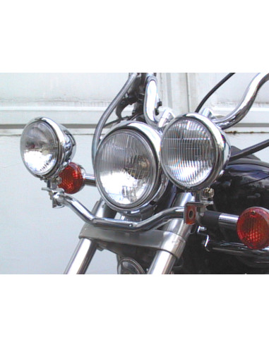 Barre lumineuse pour phares additionnels pour Suzuki VS 600 Intruder (VN51B) 1995-1997 et VS 750 Intruder (VR51B) 1986-1991 et V