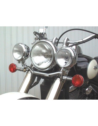 Barre lumineuse pour phares additionnels pour Suzuki VL 800  Volusia  (WVBM) 2001-2004 et C 800 Intruder (WVBM/05) 2005-2008 et 