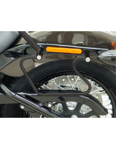 Porte-bagages noir pour Harley Davidson Softail Street Bob (Milwaukee-Eight 107/114) (FXBB) 2018- 