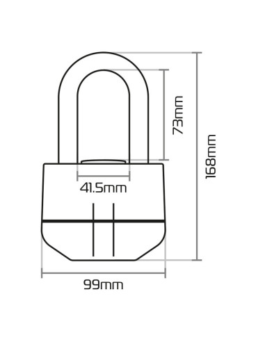 Antivol chaîne OXFORD Boss Alarm 16mm