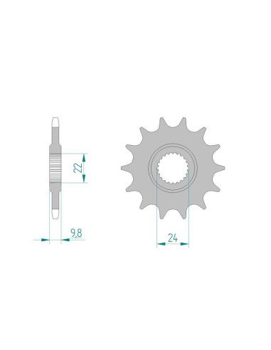 Kit chaine DID  ALU KTM GS 600 XC...