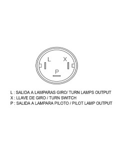 Relais de clignotant TECNIUM DZE OE 3 pôles 6V 2